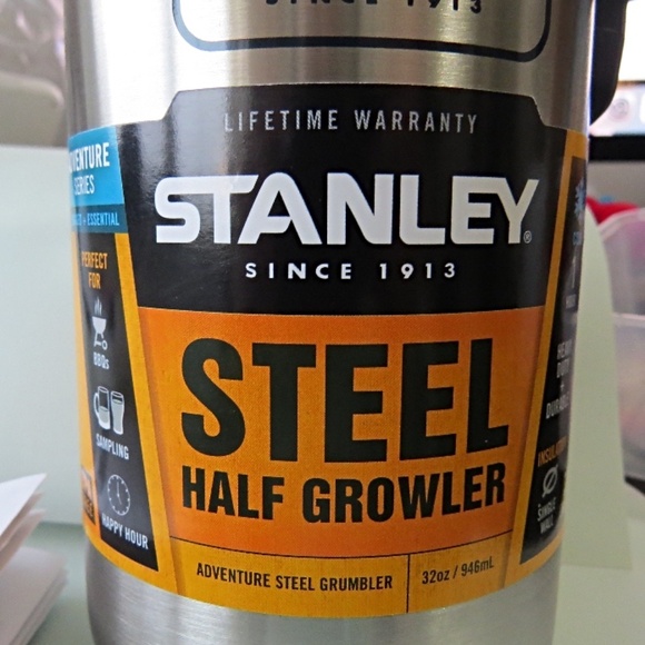 NEW Stanley Adventure Series Steel Half Growler 32 oz. - Picture 3 of 4